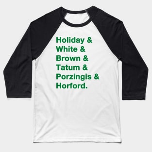 Celtics '23-'24 Playoff Squad Baseball T-Shirt